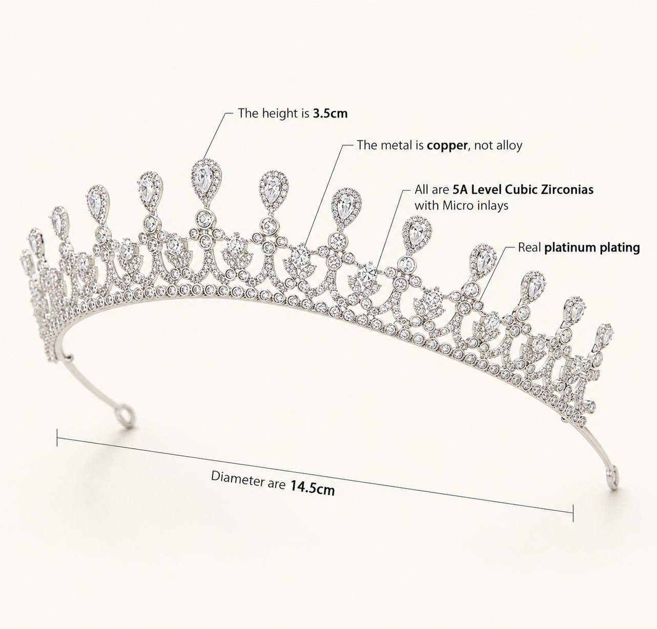 Aurélia Princess Tiara