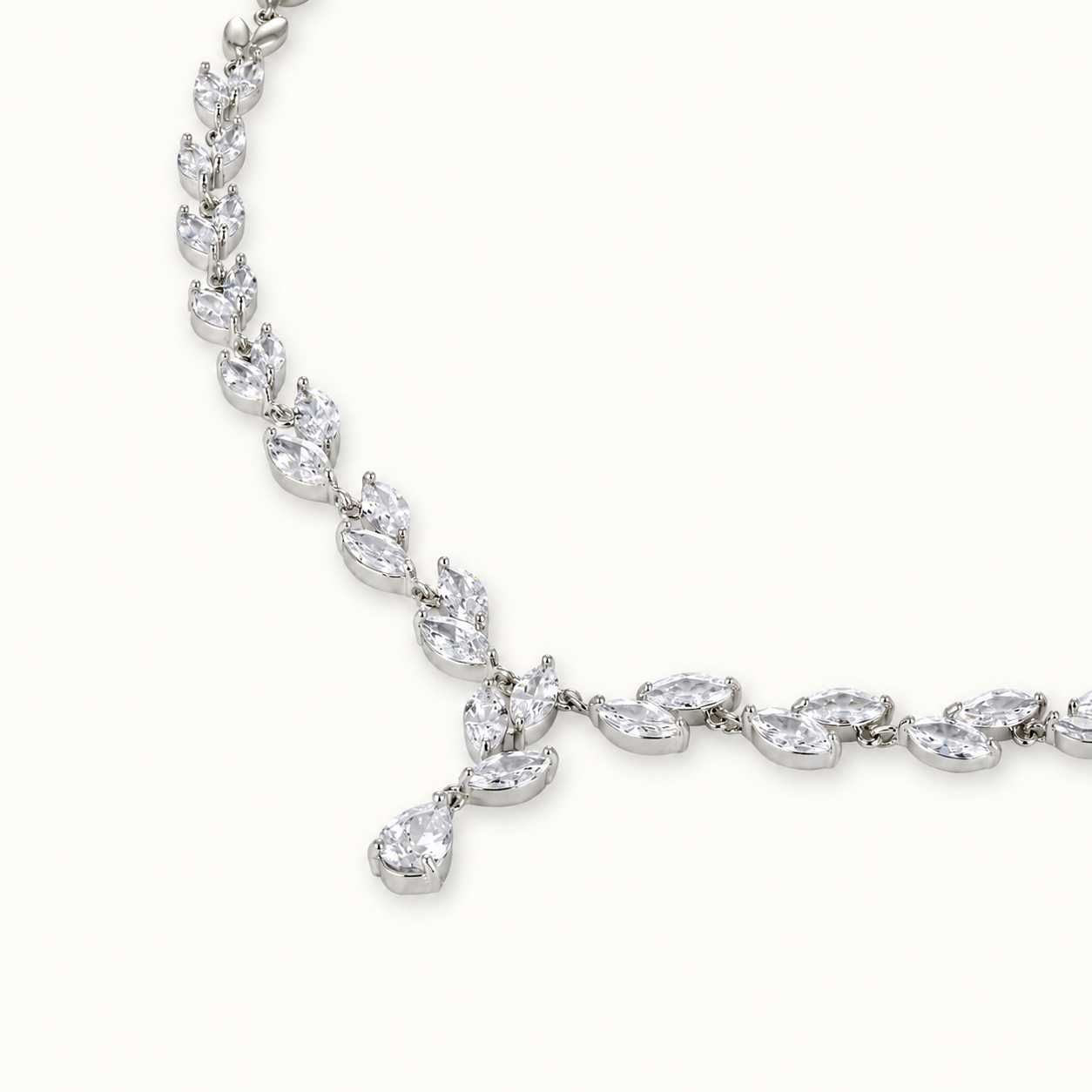 Celestia Leaf Crystal Jewelry Set