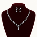 Celestia Leaf Crystal Jewelry Set